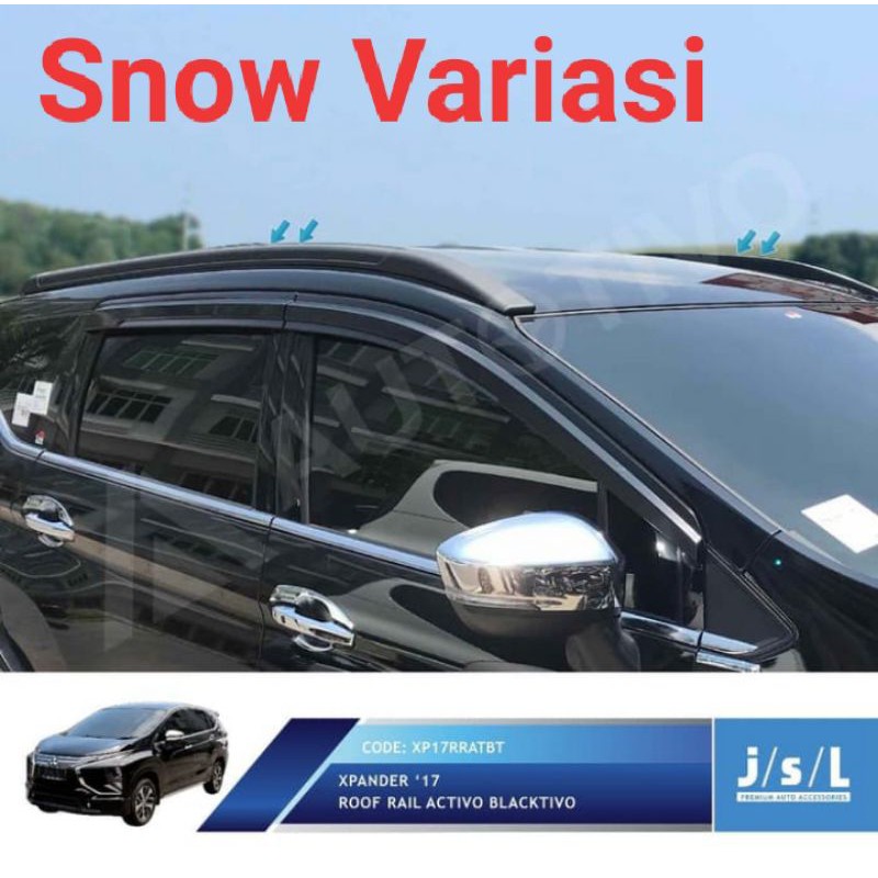 Mitsubishi Xpander roof rail JSL hitam doff blacktivo model activo JSL