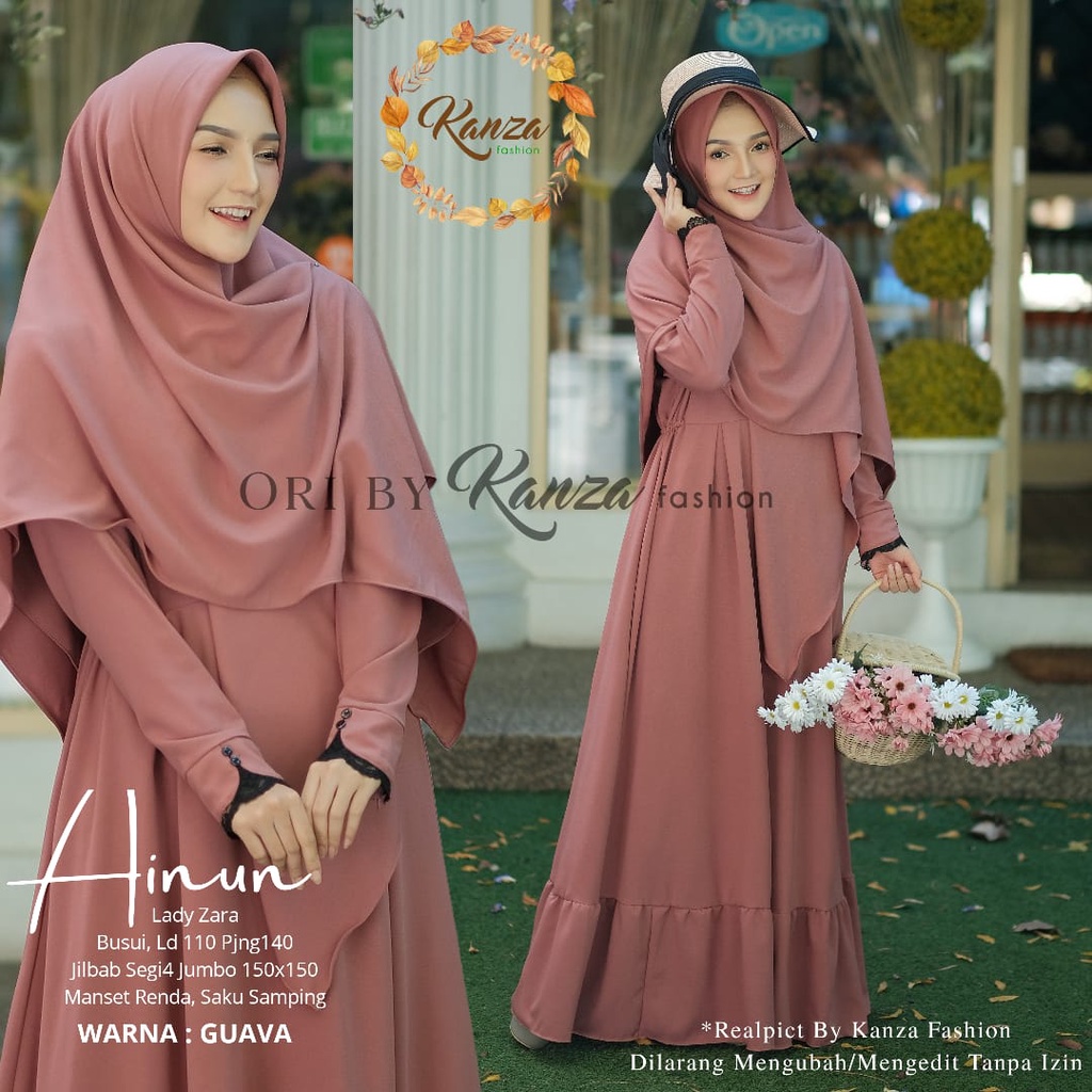 AINUN GAMIS SYARI muslim original produk by kanza fashion