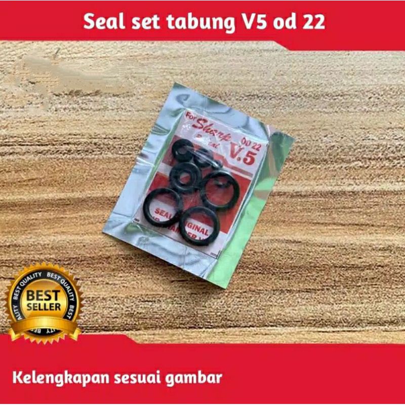 seal set tabung v5 triple sil isi 9 sil set v5 merah