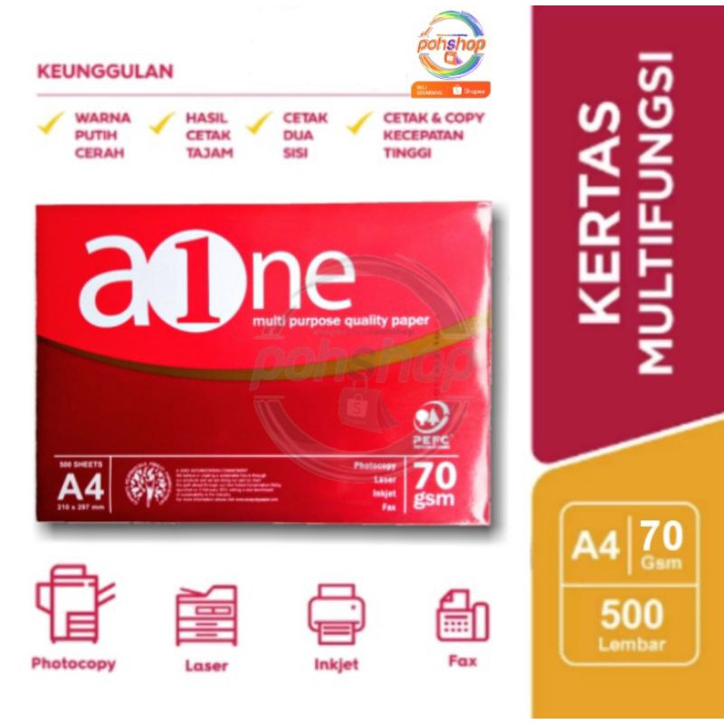

aOne HVS A4/70gsm per rim