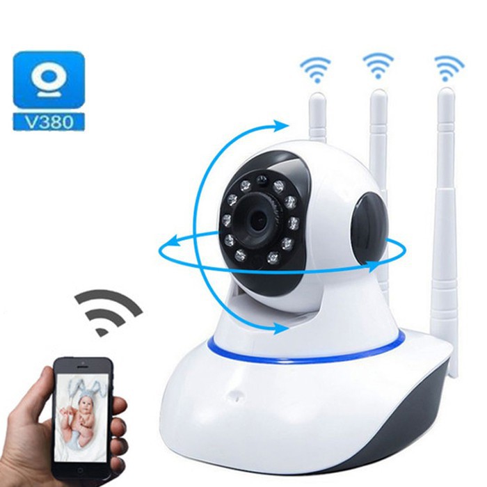 [ORIGINAL] CAMERA CCTV WIRELESS 3 ANTENA / CCTV WIRELESS / CCTV WIFI / WIRELESS IP CAMERA 3 ANTENA