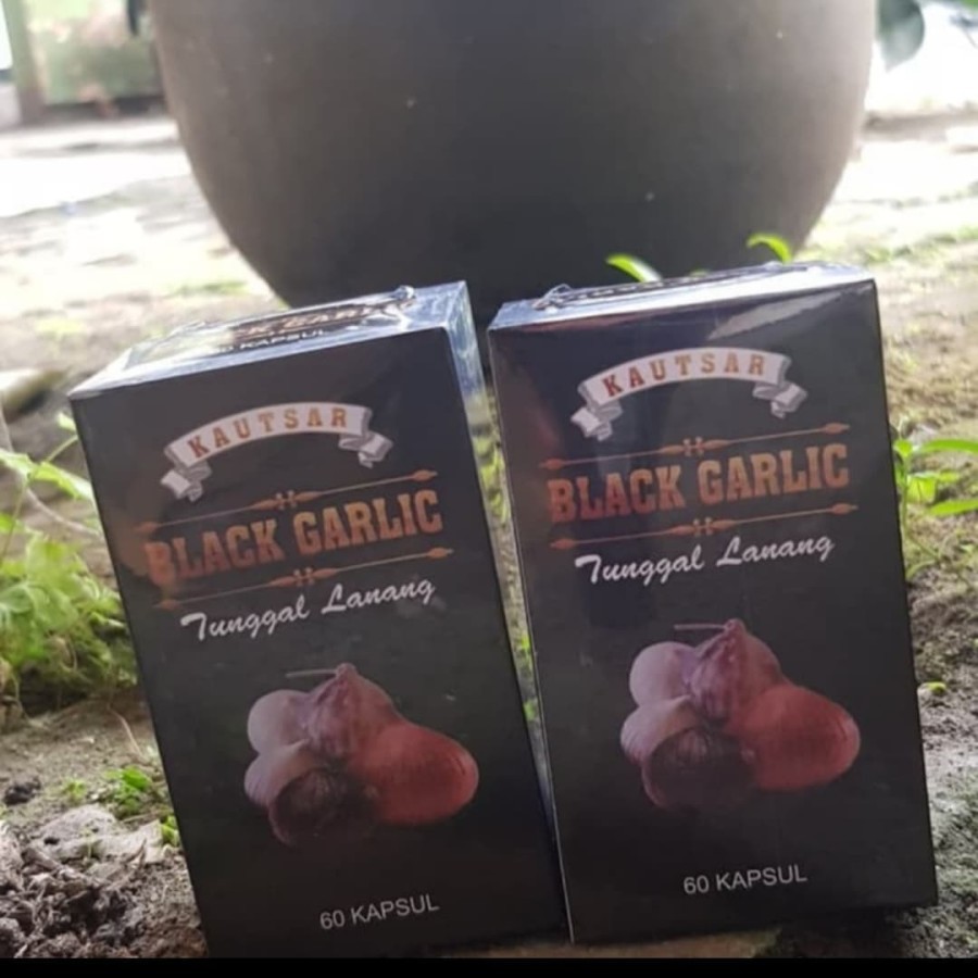 kapsul black garlic bawang lanang | bawang tunggal 60kapsul