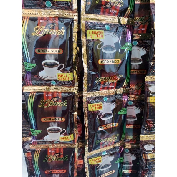 

KOPI LUWAK + GULA 25g beli 1renteng bonus 5pcs