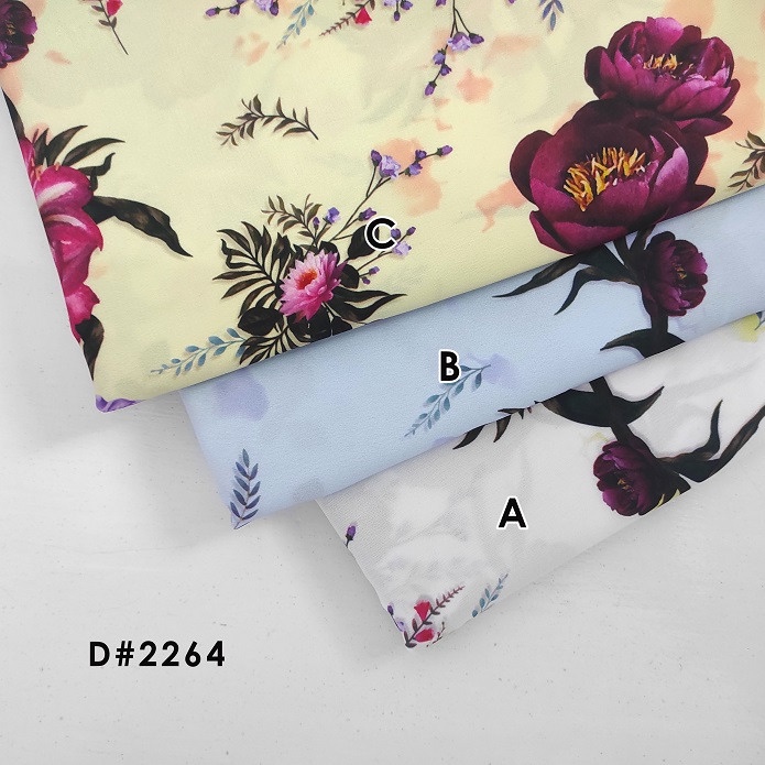 Kain Wolfis/Kain Wolfis Printing Motif Bunga D- 2264