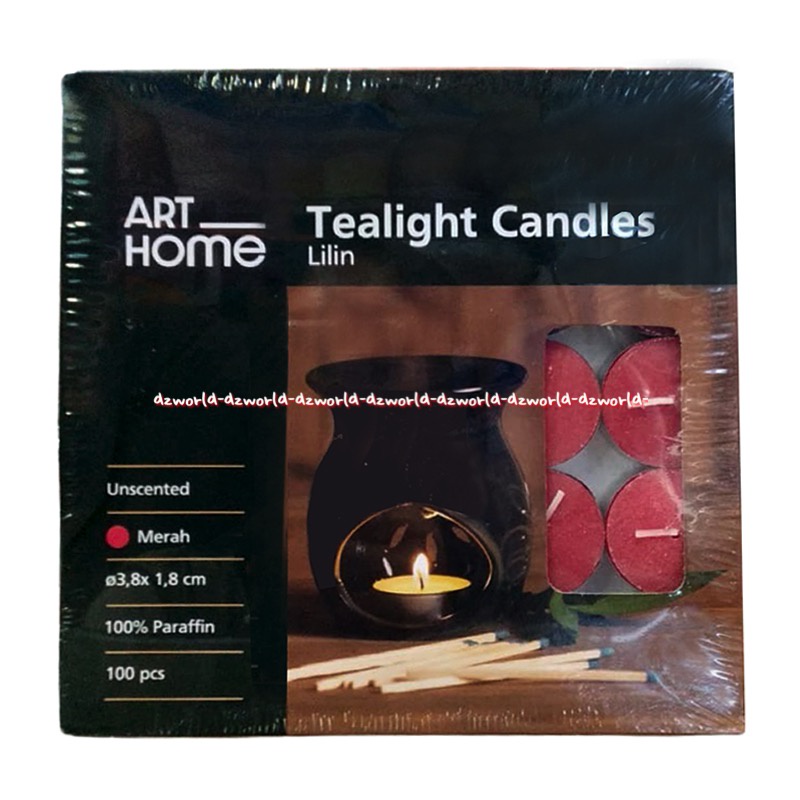 Kris Unscented Red Tealight Candles Lilin Mangkok Warna Merah Candle Kandel Un Scented Tea Light