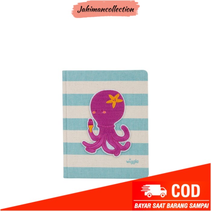 

✨ BISA COD ✨ Wigglo Notebook Canvas Octopus Blue