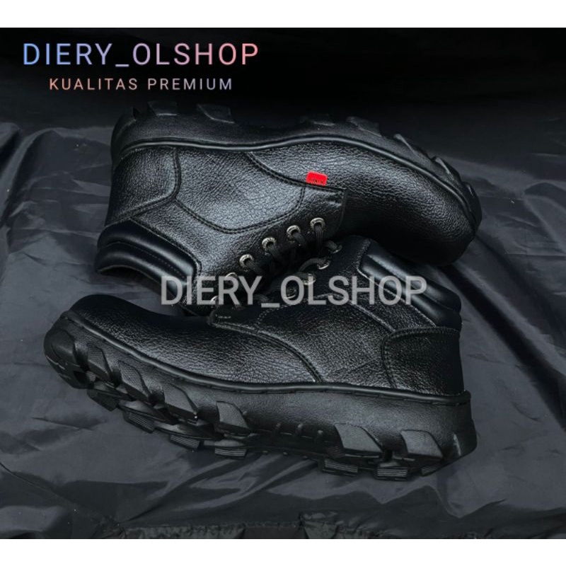 sepatu pria safety boots ujung besi sepatu safety boots kerja proyek sepatu safety anti slip