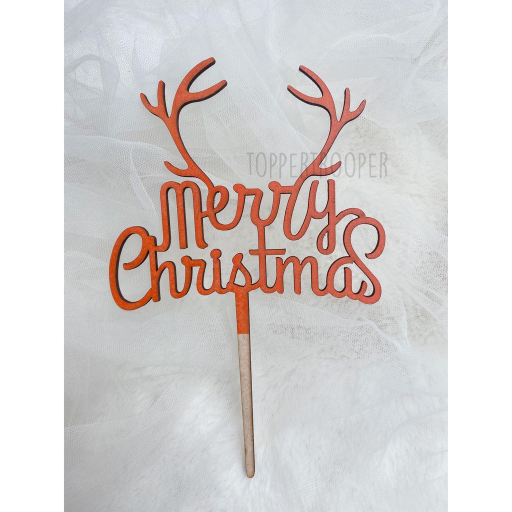 Cake Topper/ Topper Kue / Hiasan kue Natal - Christmas