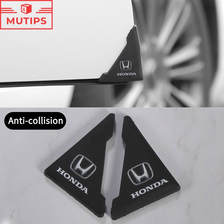 2pcs Stiker Anti Gores Bahan PVC Untuk Sudut Pintu Mobil Honda Freed Brio City Civic CRV HRV BRV Accord Jazz