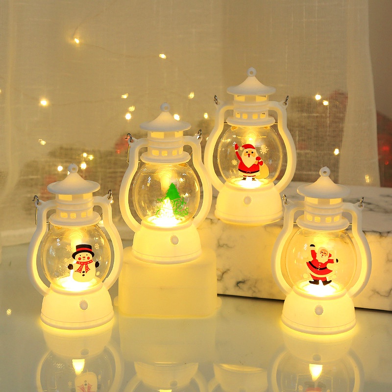 Produk Natal Lampu Malam Portabel Stanta Claus Snowman Lampu Hiasan Rumah Untuk Hadiah Tahun Baru Anak-Anak Led Dekorasi Lampu Tenaga Baterai