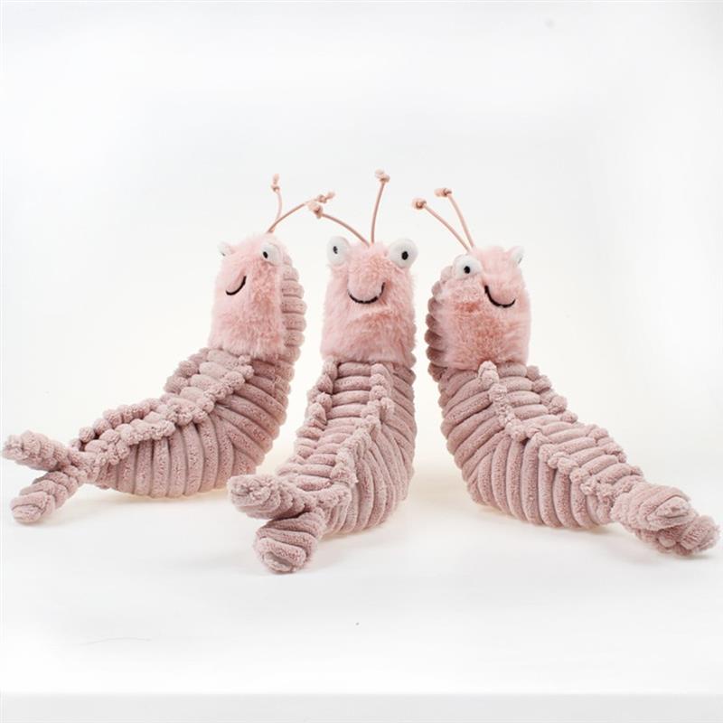 Mainan Boneka Plush Bentuk Udang Ukuran 22cm Untuk Hadiah Ulang Tahun Anak Laki-Laki / Perempuan