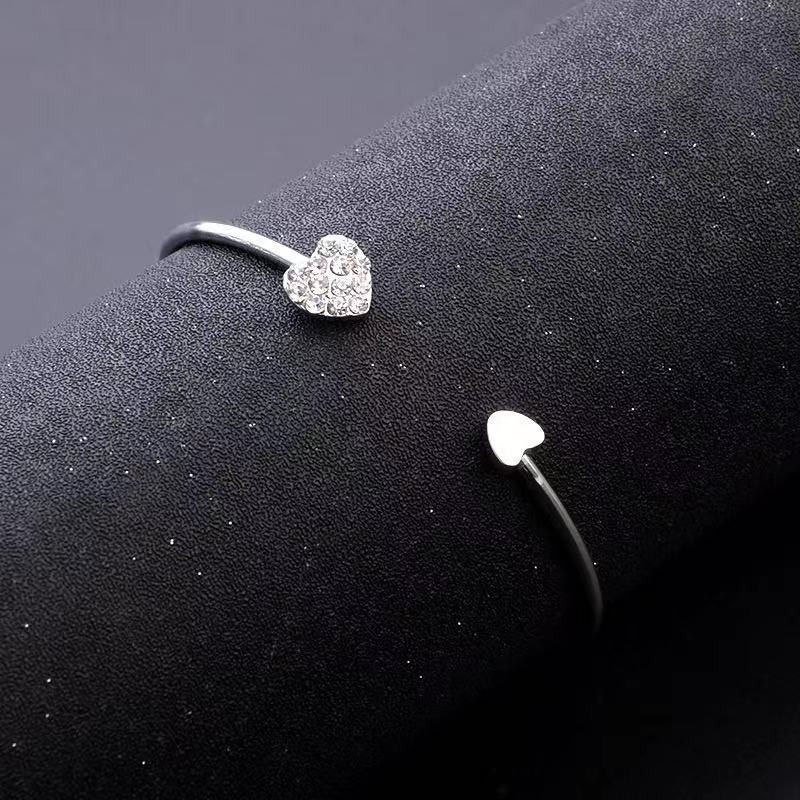 ★ODS★ FA93 Gelang Open Cuff Motif Love  Model Bangle Korea Murah KEKINIAN