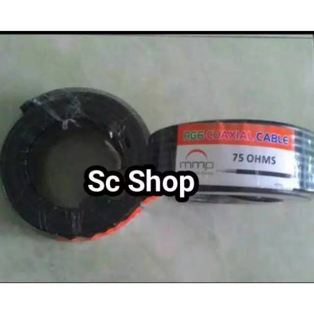 Kabel rg6 75 ohm merk MMP panjang 20 meter
