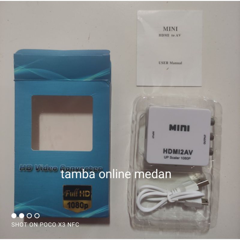 HDMI2AV Converter mini box HDMI to av