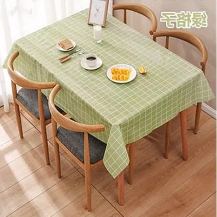 TAPLAK MEJA MAKAN ANTI AIR 4 6 KURSI WATERPROOF TAPLAK MEJA PANJANG MOTIF KOTAK TABLE CLOTH 137 X90