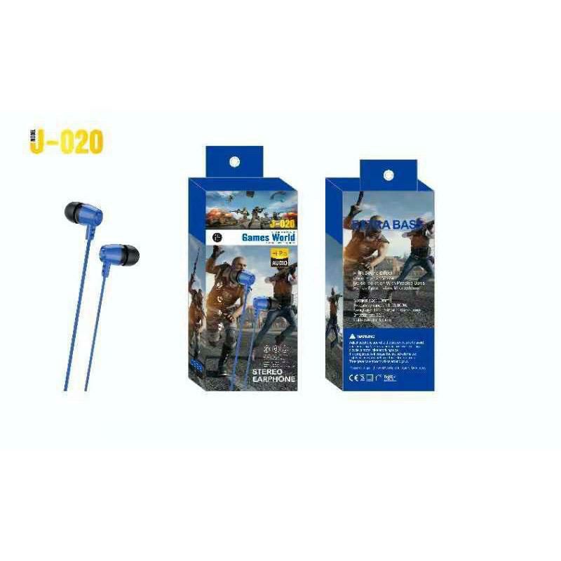 KZ_ Headset Handsfree Extra Bass Earphone J-020 For Game &amp; Mobile Games World