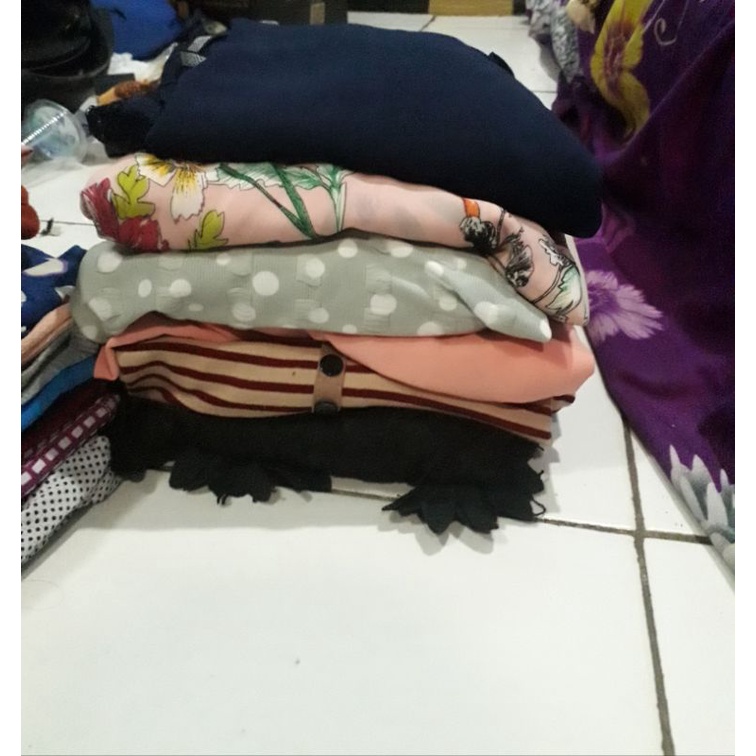 paket usaha baju anak dan dewasa random 7000