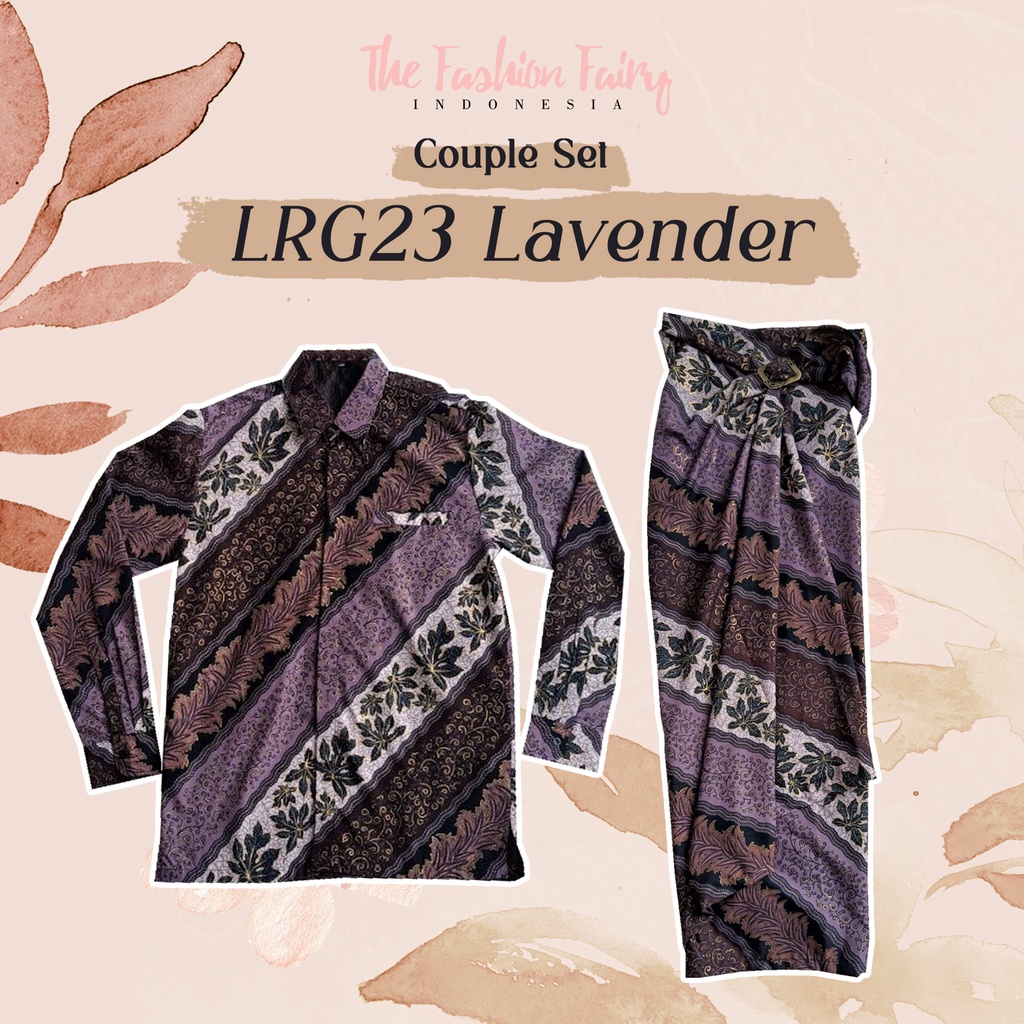 COUPLESET MOTIF BATIK LRG23 LAVENDER