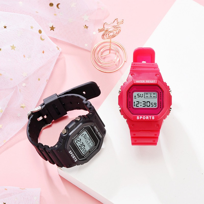 Grosir - J914 Student Waterproof Digital Watch / Jam Tangan Wanita Fashion Korea Style Digital Sport