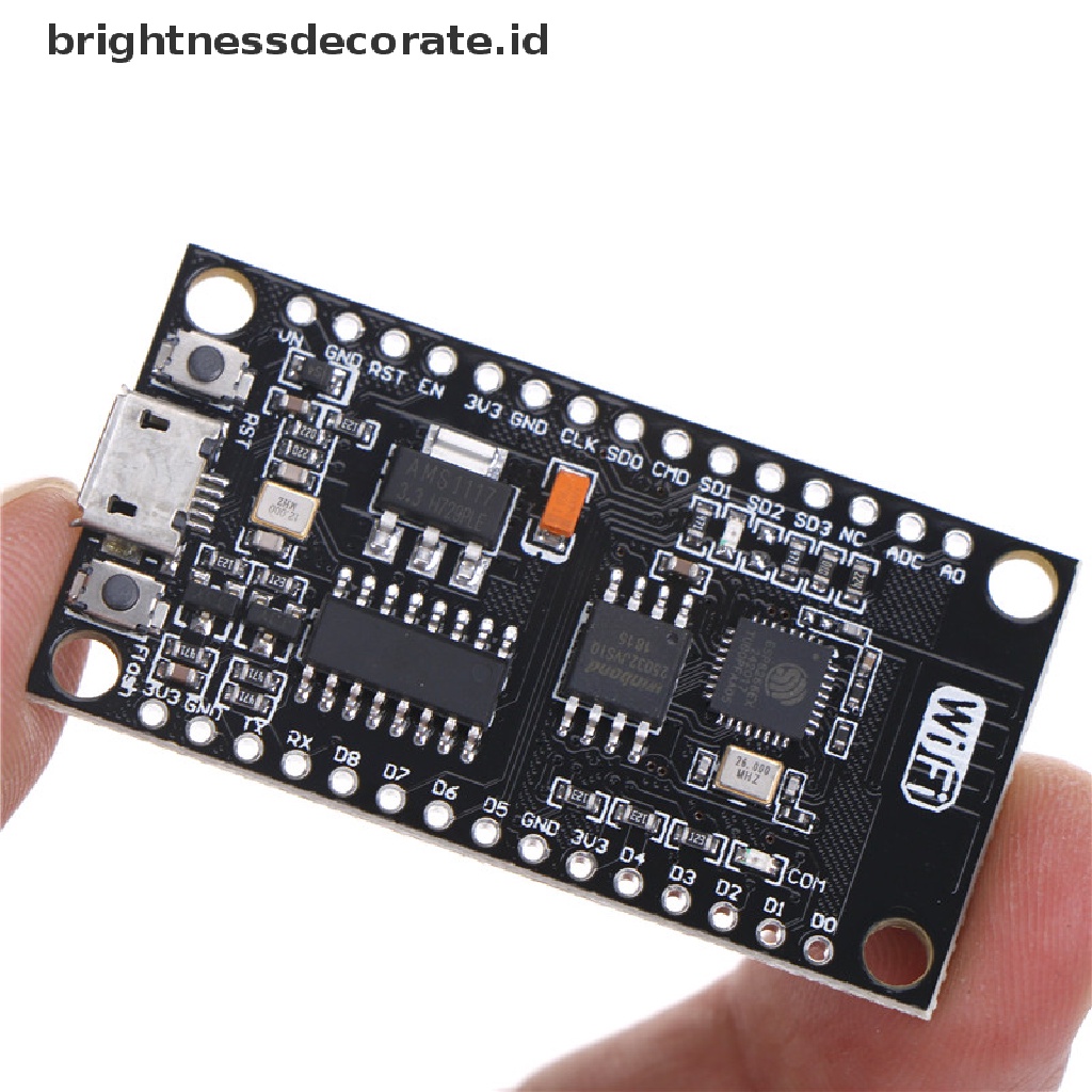 (birth) Ch340g NodeMcu Papan Modul Konektor WIFI Wireless ESP-12E ESP8266