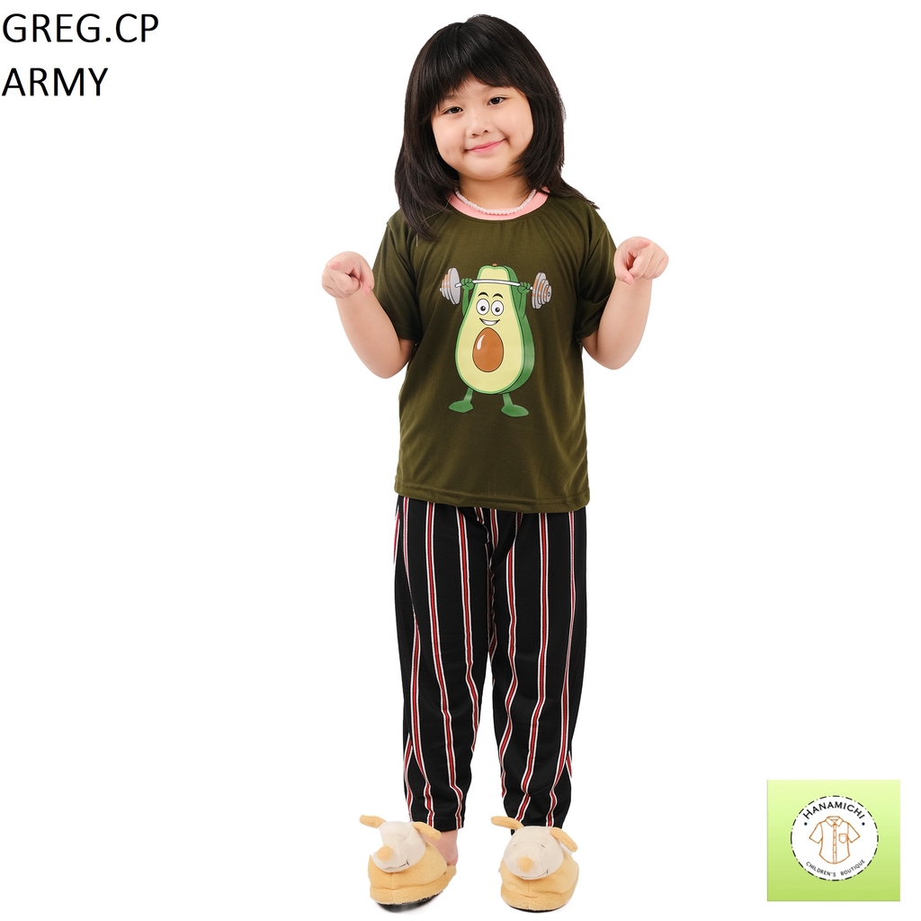 Hanamichi GREG.CP Baju Setelan Anak Lengan Pendek