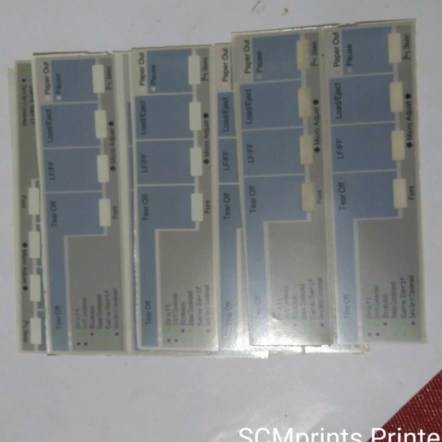 Stiker Tombol Panel LX300II+ Sticker LX 300+ii LX300+ii LX300+2