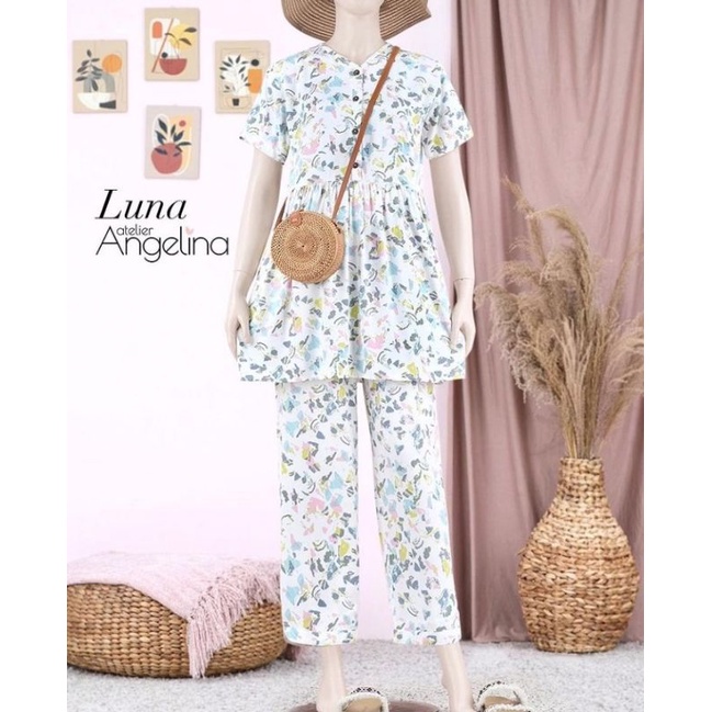Termurah Atelier Angelina Luna Pajamas Hanin Abstract