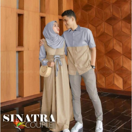 GAMIS Sinatra COUPLE SARIMBIT TERBARU 2020 BAJU KELUARGA MUSLIM KOPEL KAPEL KAPELAN SUAMI ISTRI