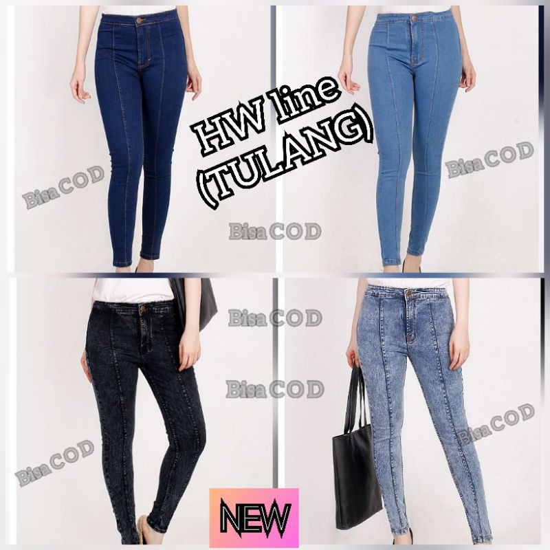hw / celana hw / hw jeans / hw line / hw tulang / highwaist