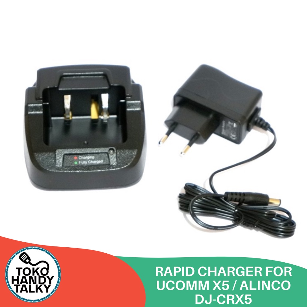 RAPID CHARGER HANDY TALKY FOR UCOMM X5 / ALINCO DJ-CRX5 NEW