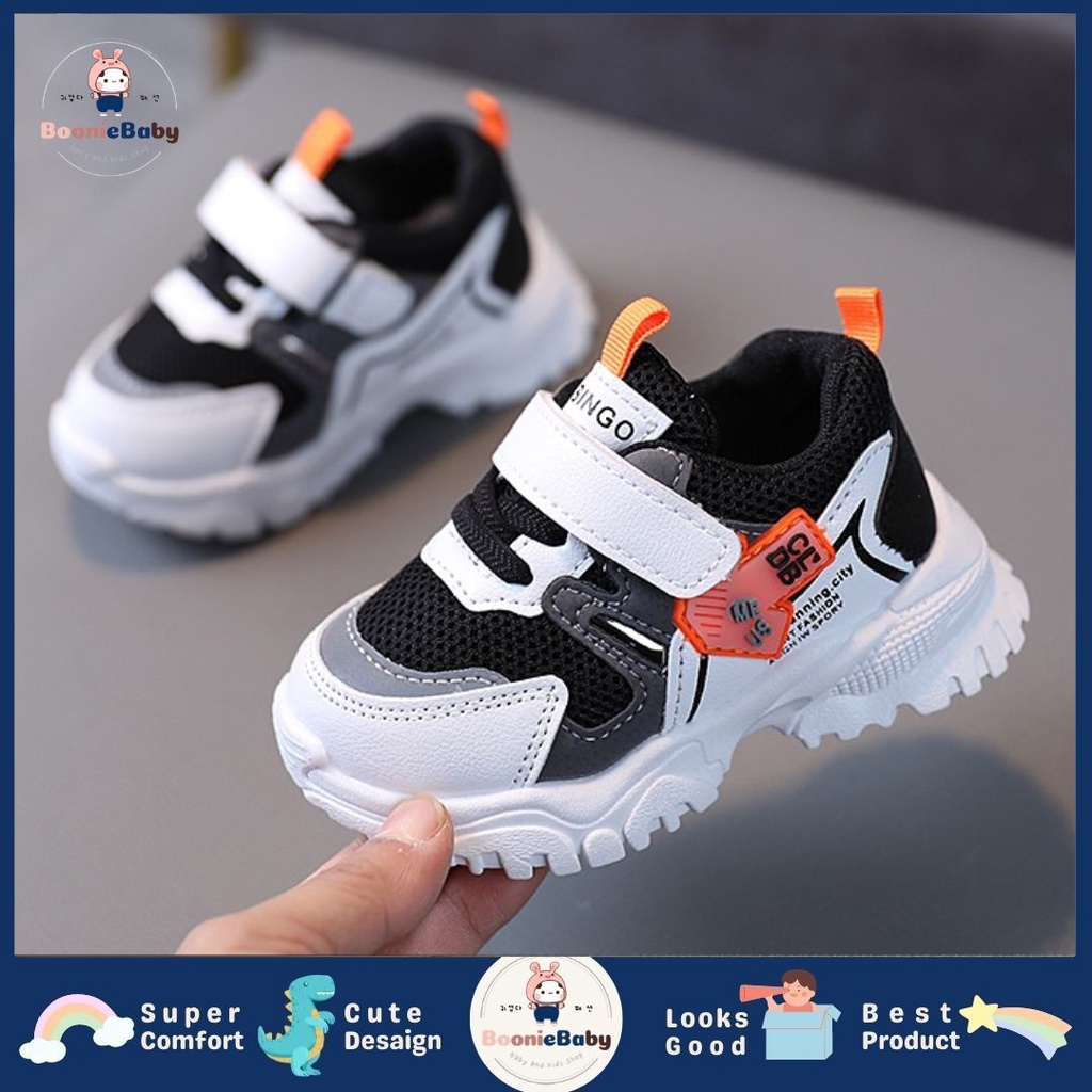 boonie GO ARROW 2021-4 Sepatu Anak Laki Laki Perempuan Sneakers Sekolah 1-6 Tahun Import