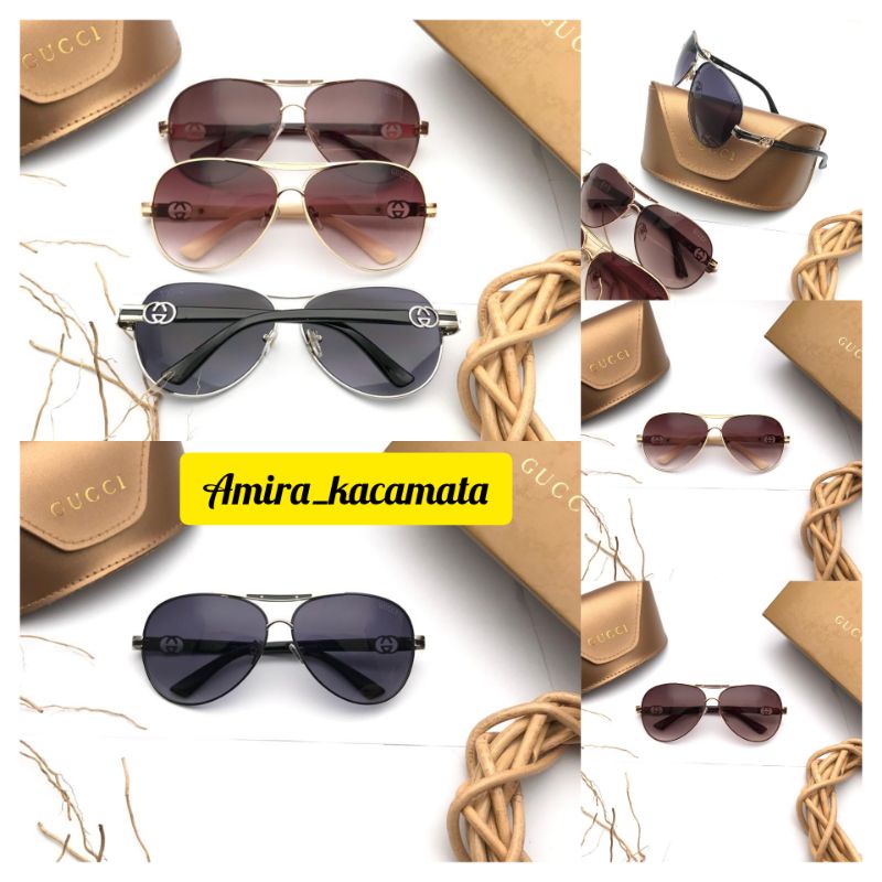 [BISA COD√]KACAMATA SUNGLASSES WANITA KACAMATA FASHION/GUCCI/LENSA UV SUPER PREMIUM