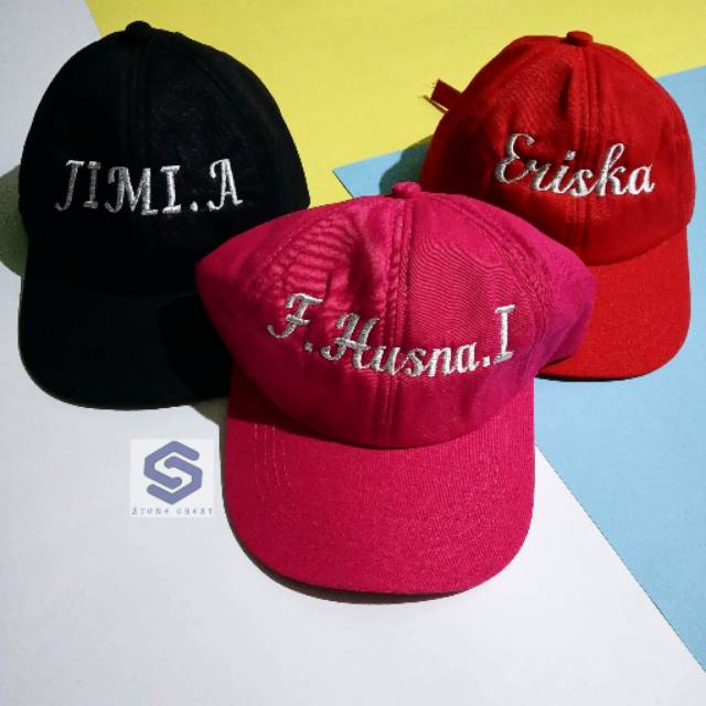 Topi anak custom bordir