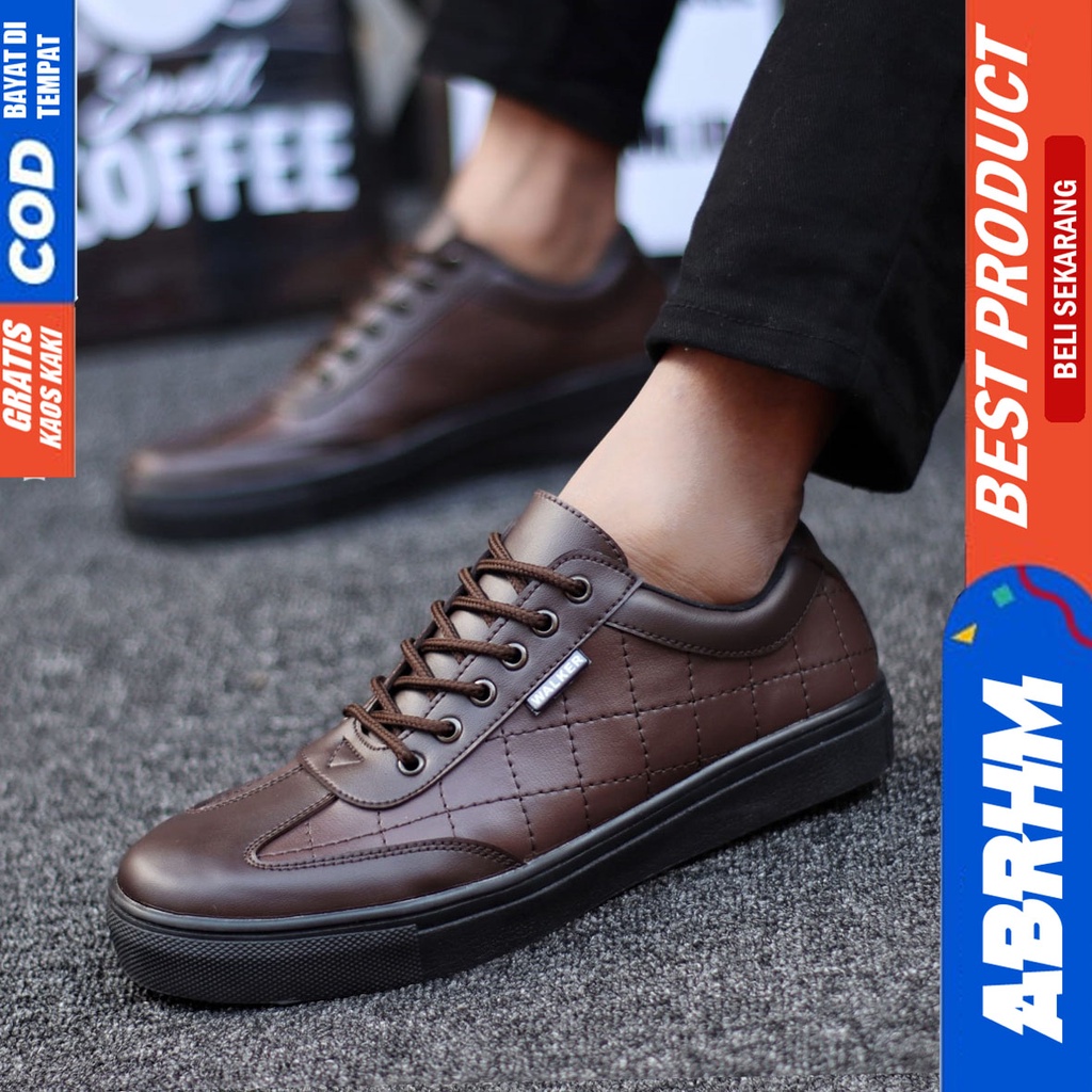 Abrhm Pedro - Sepatu Formal Pantofel Pria Kerja Hitam