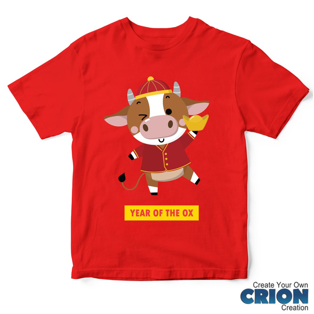 Kaos Imlek Kerbau - Year Of Ox Cute - By Crion