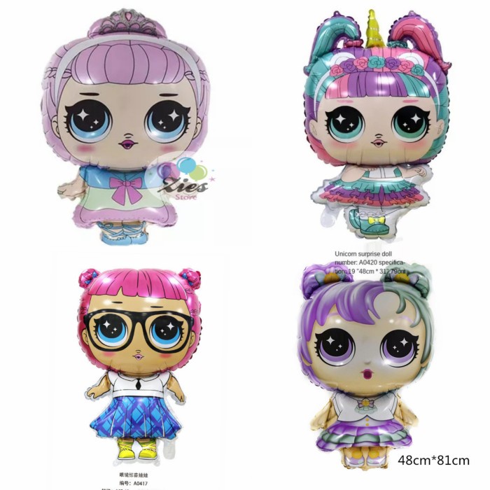 balon foil karakter kartun / balon foil karakter size besar