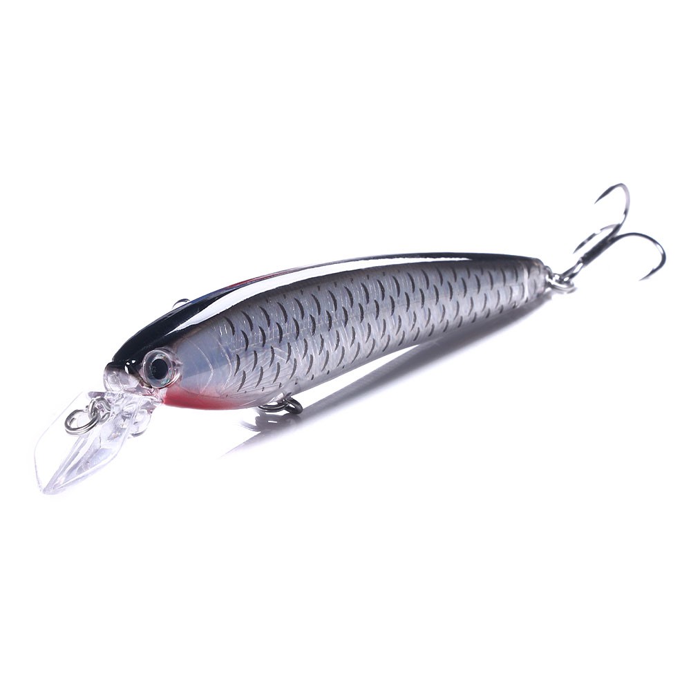 Hengjia 1pc Umpan Pancing Hardlure Tiruan Bentuk Ikan Kecil 11.5cm 16.5g Dengan 3 Kail Treble