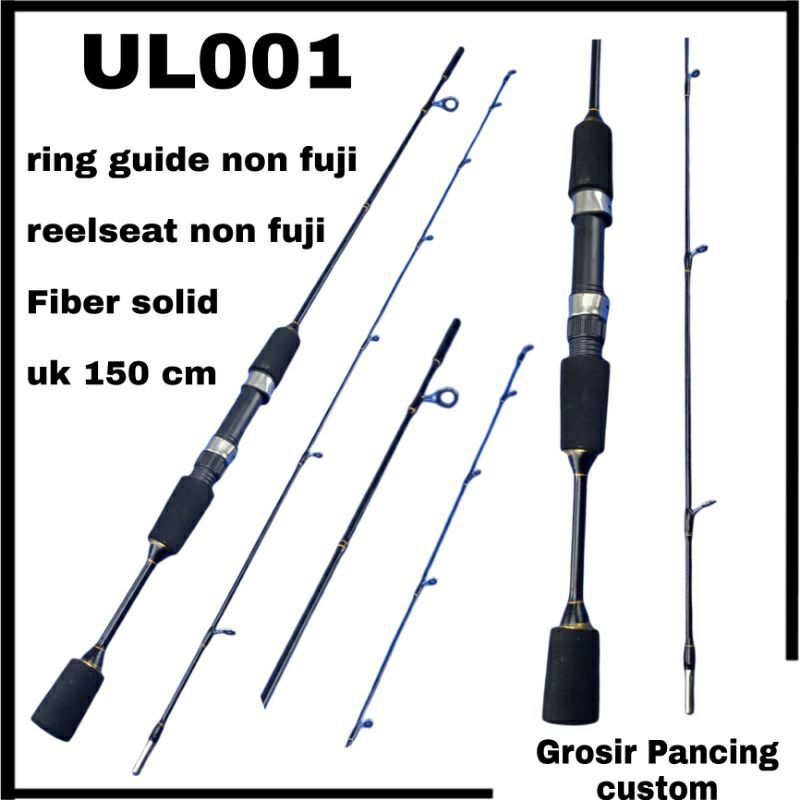 joran ul ultralight fiber solid ajiro sakura 150 cm murah