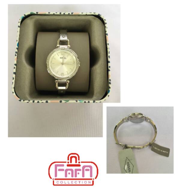 FOSSIL Georgia Glitz Silver Dial Ladies WatchItem No. ES3225