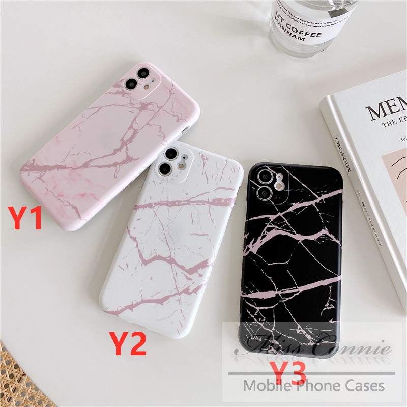 Soft Case Bahan Silikon Motif Marmer Untuk Iphone 11 12 8plus 7plus 8 7 6 6s Plus 11 12 pro Max Xr X Xs Max Se 2020 12 mini