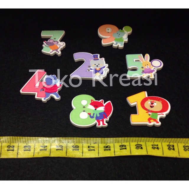 Kancing kayu karakter / wooden buttons