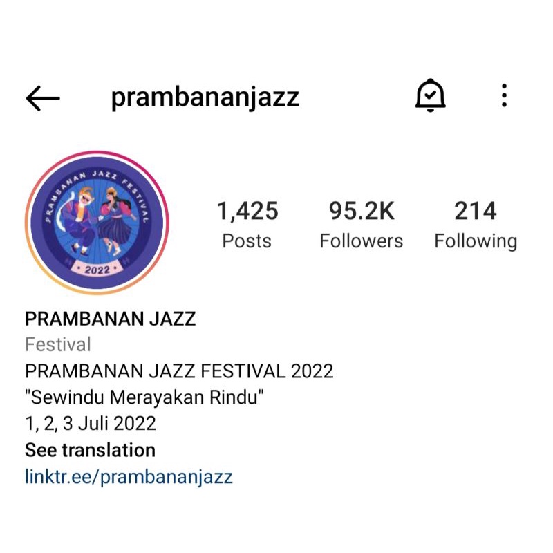 Prambanan Jazz e-ticket