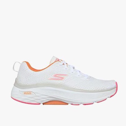 Skechers Max Cushioning Arch Fit Womens Running Shoes White Multi Original Shopee Indonesia