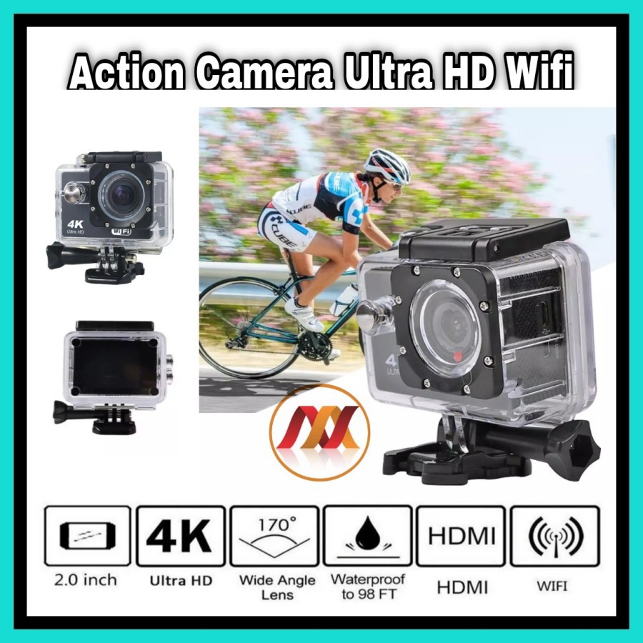 NA - Action Camera 4K Ultra HD WIFI Waterproof Sport Camera Go Pro