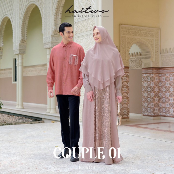 COUPLE SERIES HAITWO KOKO ABIZAR/GAMIS KHADIJAH PEACH