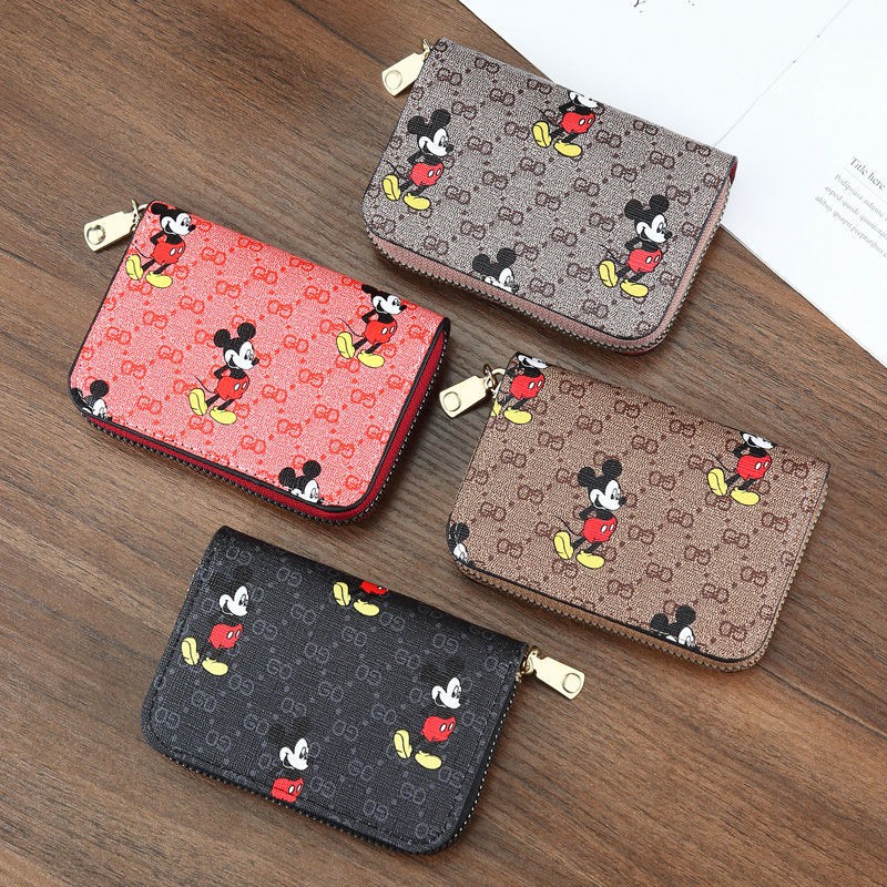 ( GS ) DOMPET KARTU WANITA / CARD HOLDER LUCU WANITA MOTIF MICKEY MOUSE