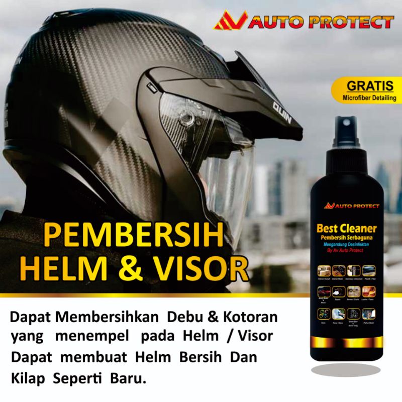 Pembersih Noda Helm - Free Kain Microfiber | Pembersih Visor | Perawatan Helm | By Av Auto Protect