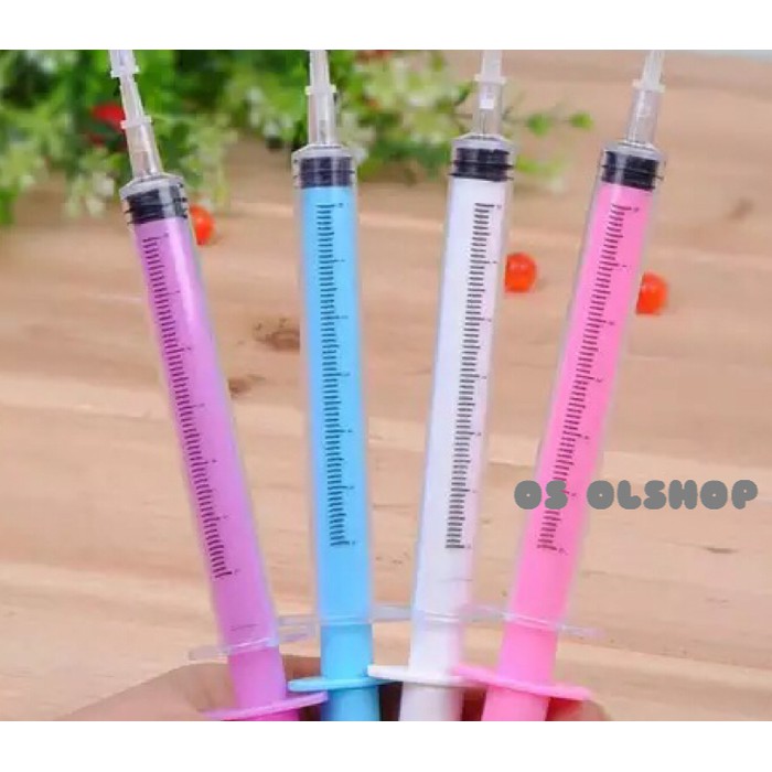 

nn UNIK Pulpen Suntik Suntikan Bolpen Lucu Souvenir Pernikahan