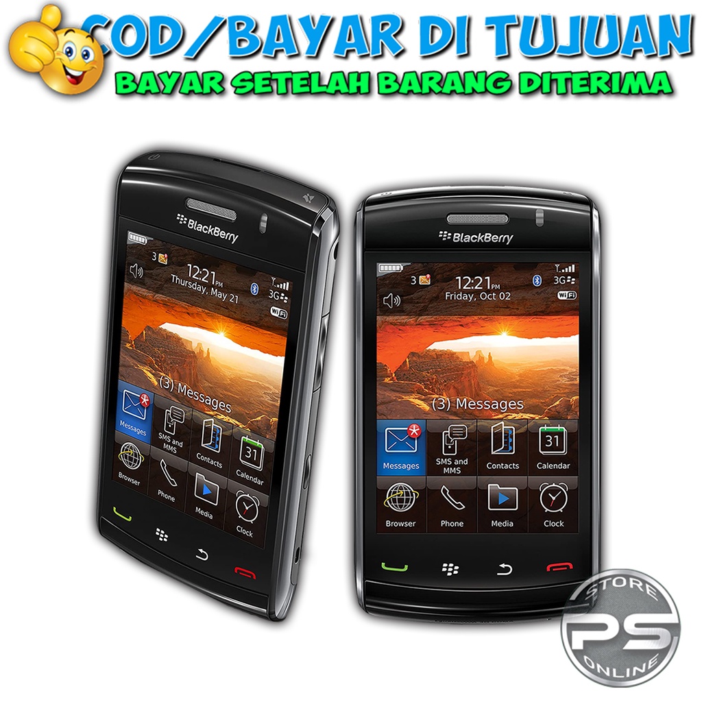 HP Blackberry 9550 STORM 2 - BB layar sentuh - Aplikasinya lengkap