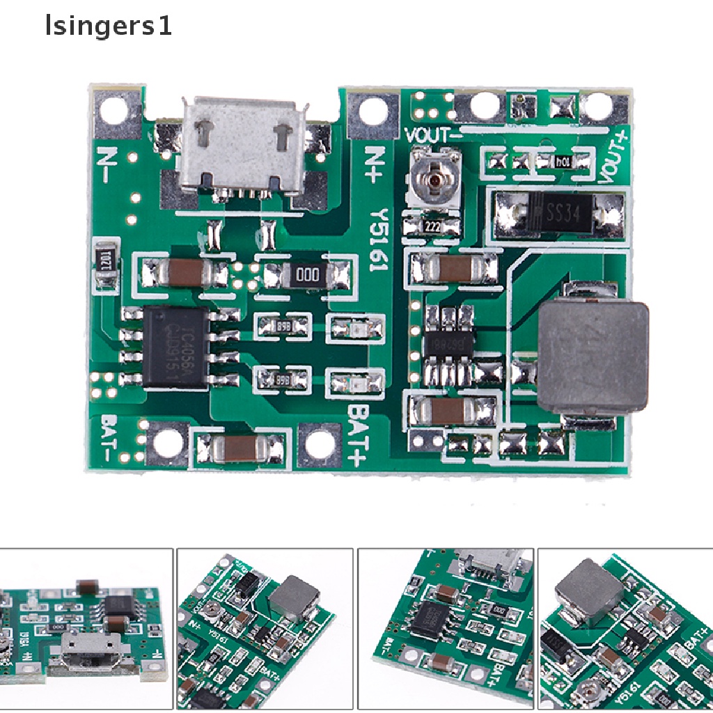 (lsingers1) Modul step up charger Baterai lithium lipo 18650 3.7V 4.2V Ke 5V 9V 12V 24V